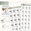 Mental Health Walk Planner Stickers / Custom Character Sticker / Activity Tracker Stickers / Hand Drawn Bullet Journal Stickers / JOP03062 product logo