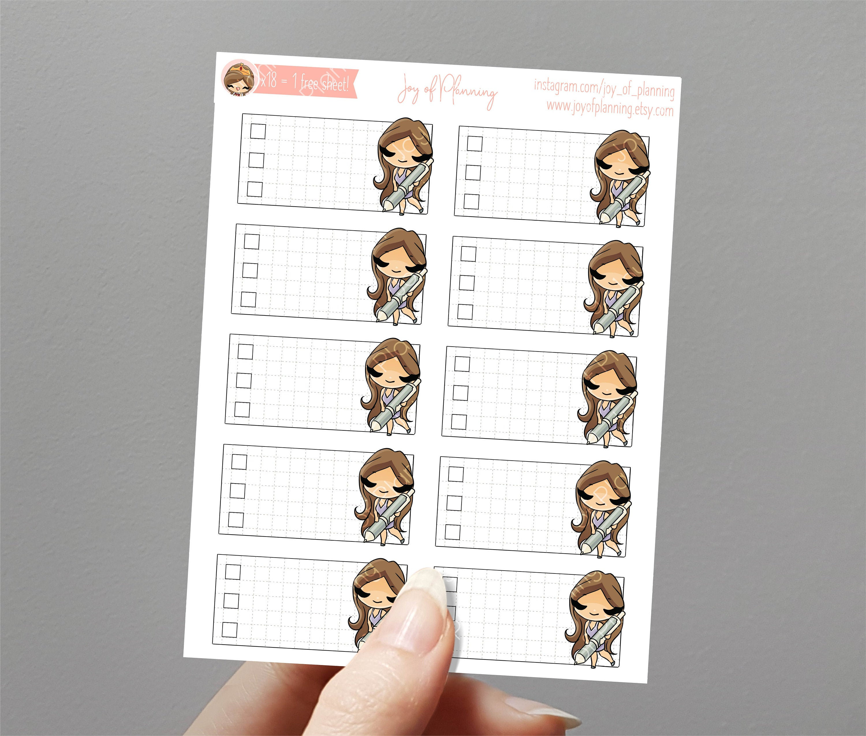 Topic List Sticker Checklist Stickers, Functional Stickers, Half Box Stickers, To-do List ...