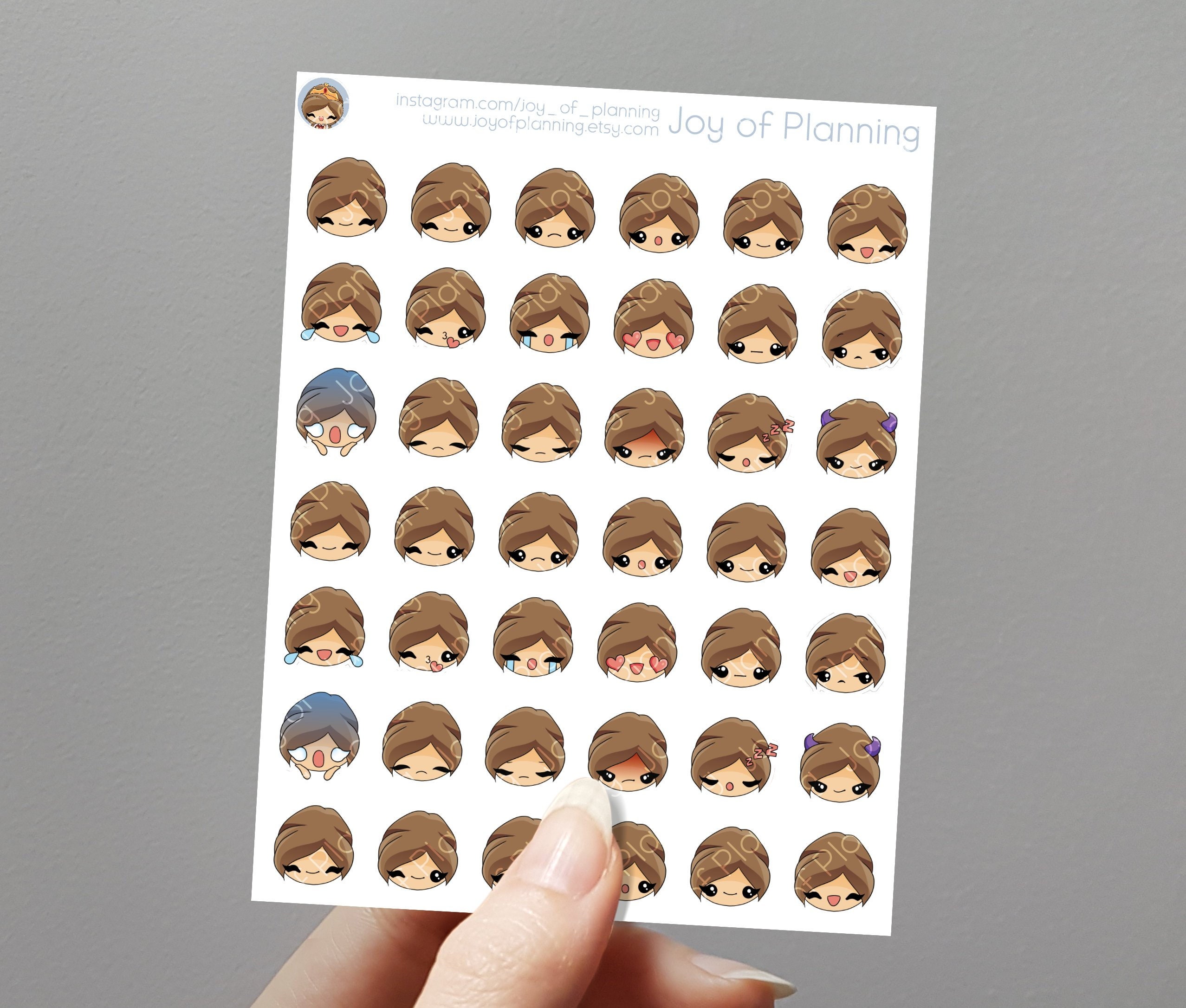 Emoji stickers  / Planner Stickers /  SAM645