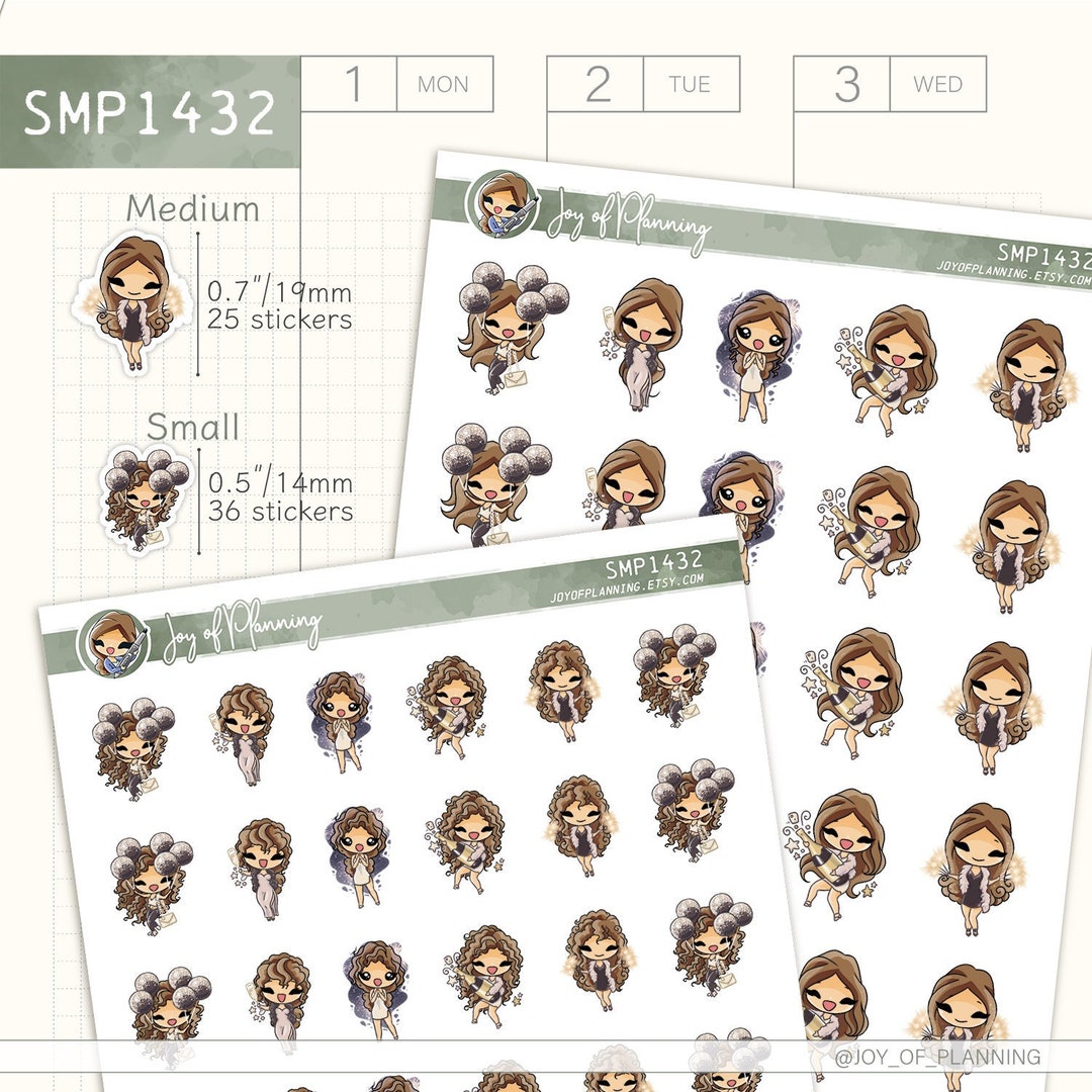 New Year Stickers / Holiday Stickers / 2023 New Year Stickers / Planner ...