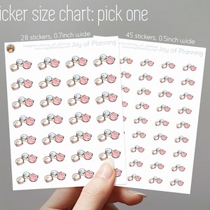 Contact lens stickers  / Planner Stickers /  ICO010