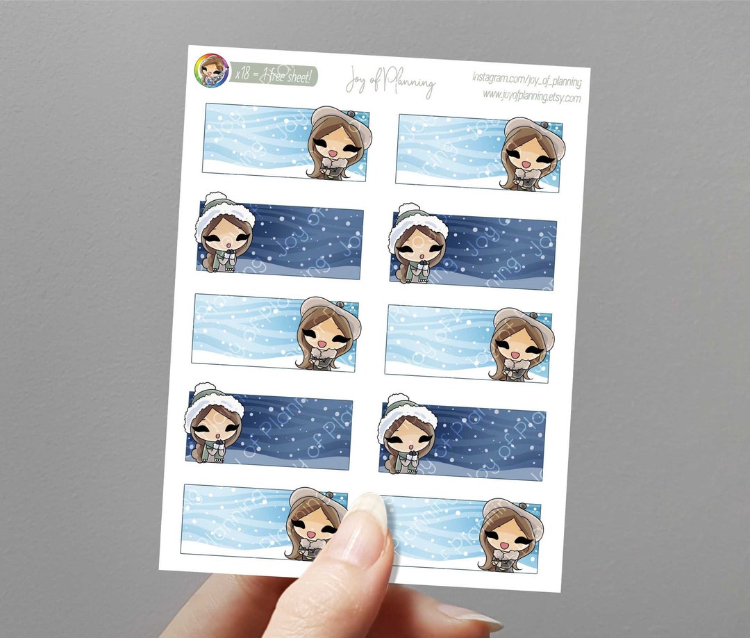 Snowmaker Stickers Snow Stickers / Functional Stickers / Winter Stickers / Vertical ...