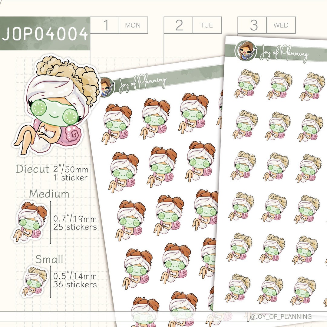 Self Care Stickers / Spa Day Stickers / Me Time Stickers / Planner ...