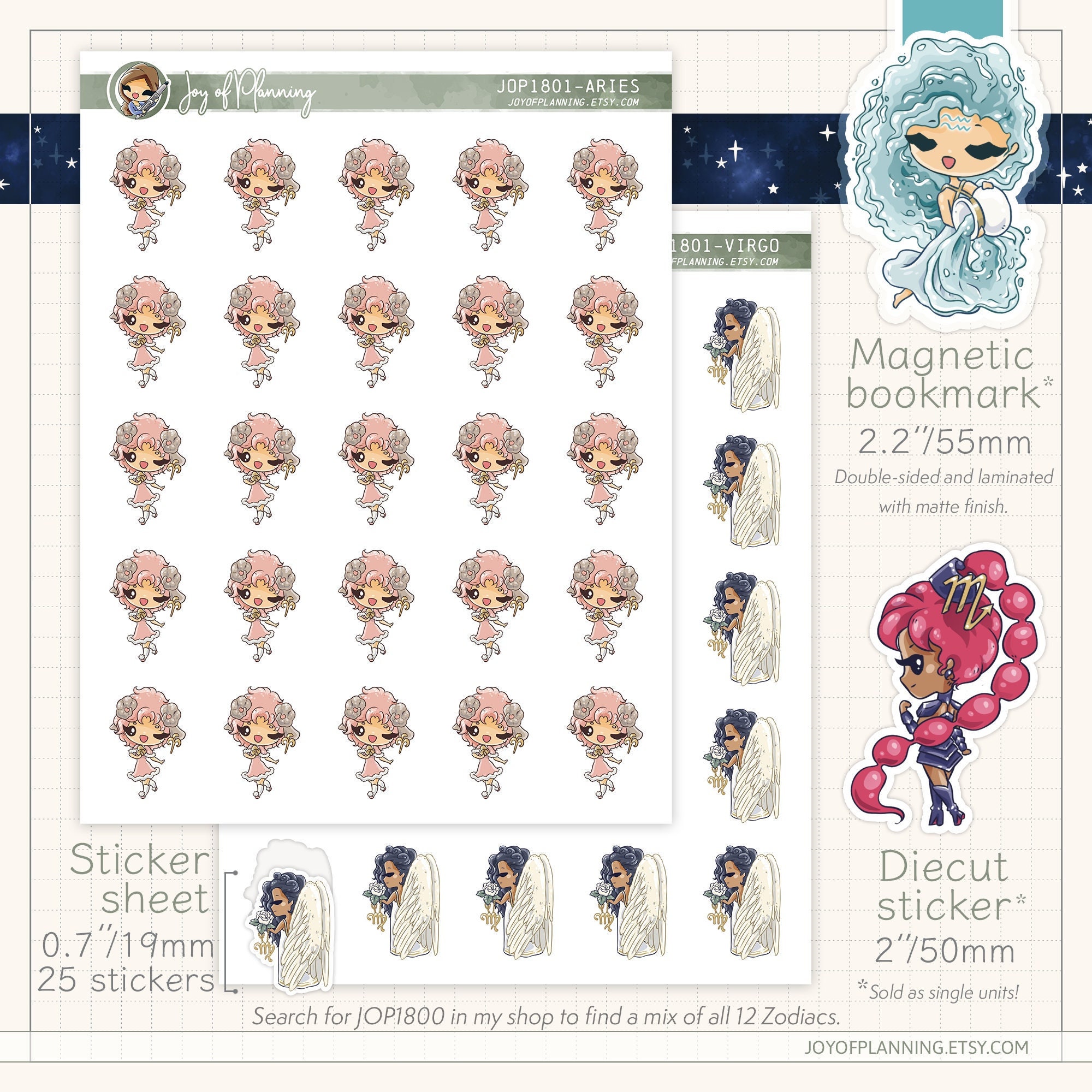 Bookmark - Anime Horoscope - Virgo Bookmark - Anime Horoscope - Virgo
