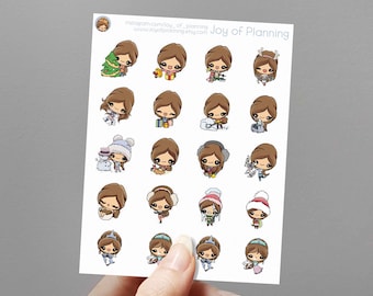 Winter stickers  / Planner Stickers /  SAM0057