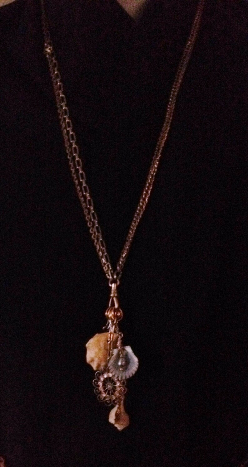 Sea Shell Charm Necklace Pendant Necklace INTERCHANGABLE Etsy