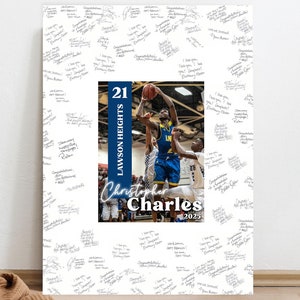 Basketball Senior Night Guestbook, Senior Night Basketball Gifts, Senior Night Poster, Senior Night Gift Idea, Guest Book Alternative 2026