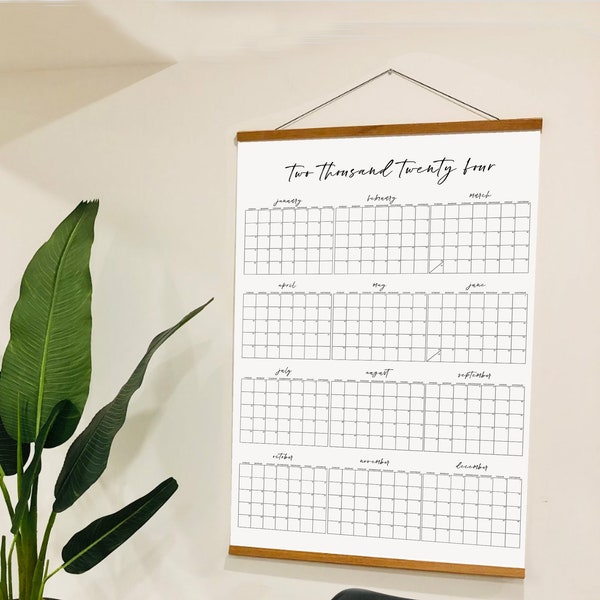 Giant Wall Calendar Etsy