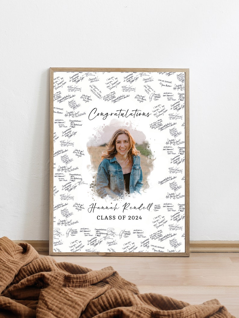 Graduation Guestbook Alternative for signing, Graduation Party Decor, Graduation memory keepsake