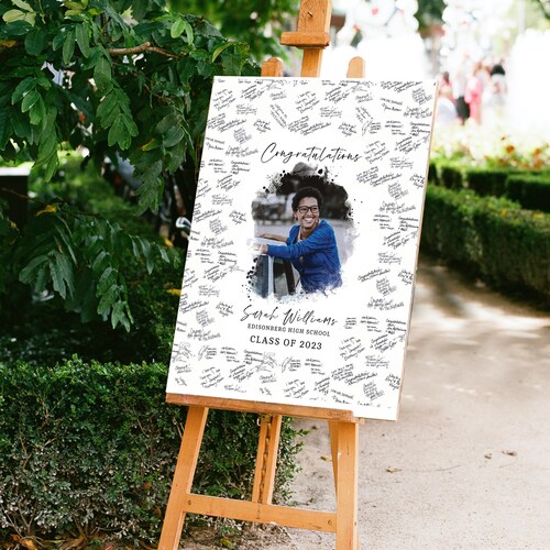 Graduation Guest Book Alternative Bank Etsy