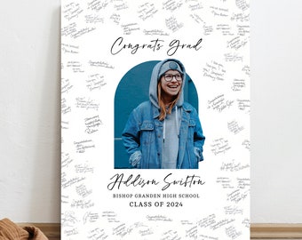 Graduation Guest Book 2024, Graduation Guest Book Alternative 2024, Personalized Guestbook Sign, Guestbook Grad Alternative, Class of 2024