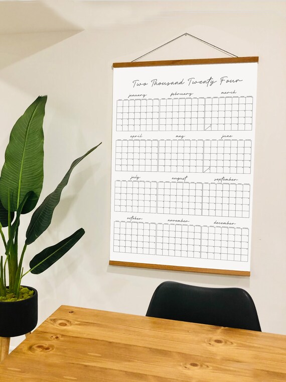 2024 Wall Calendar, 2024 Fitness Calendar, Large Wall Calendar, Year at A  Glance Wall Planner, Giant Calendar, 2024 Weight Loss Calendar - Etsy