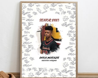 Basketball Senior Night Gift Idea, Senior Night Basketball Gifts, Basketball Senior Night Poster, Graduation Guest Book Alternative 2023