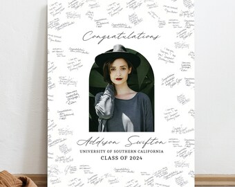 Graduation Guest Book Alternative 2024, Graduation Guest Book 2024, Personalized Guestbook Sign, Guestbook Grad Alternative, Class of 2024