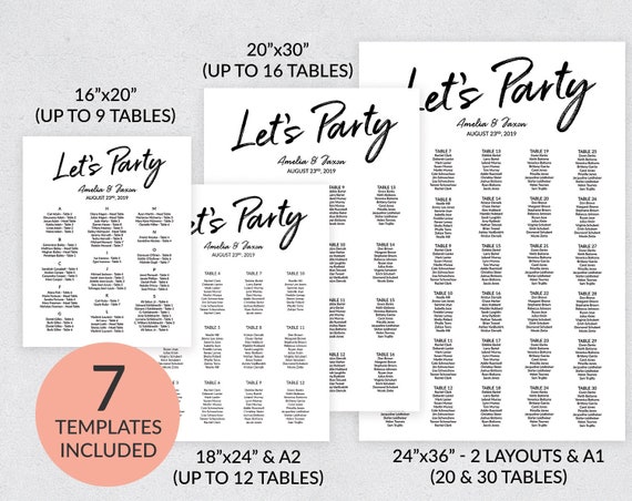Party Seating Chart