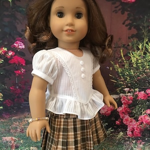 Digital download PATTERN - Beky's Frilly Blouse fits 18" Dolls