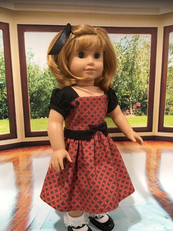 Nellie's Little Red Dress fits American Girl Dolls | Etsy