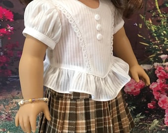 Digital download PATTERN - Beky's Frilly Blouse fits 18" Dolls