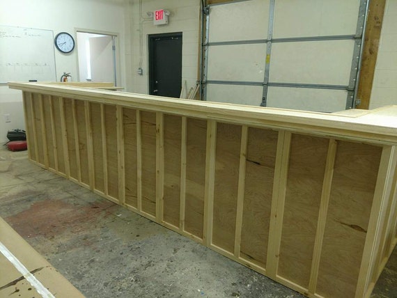 Custom Home Bar Handmade 180x24x42 U Shaped Etsy