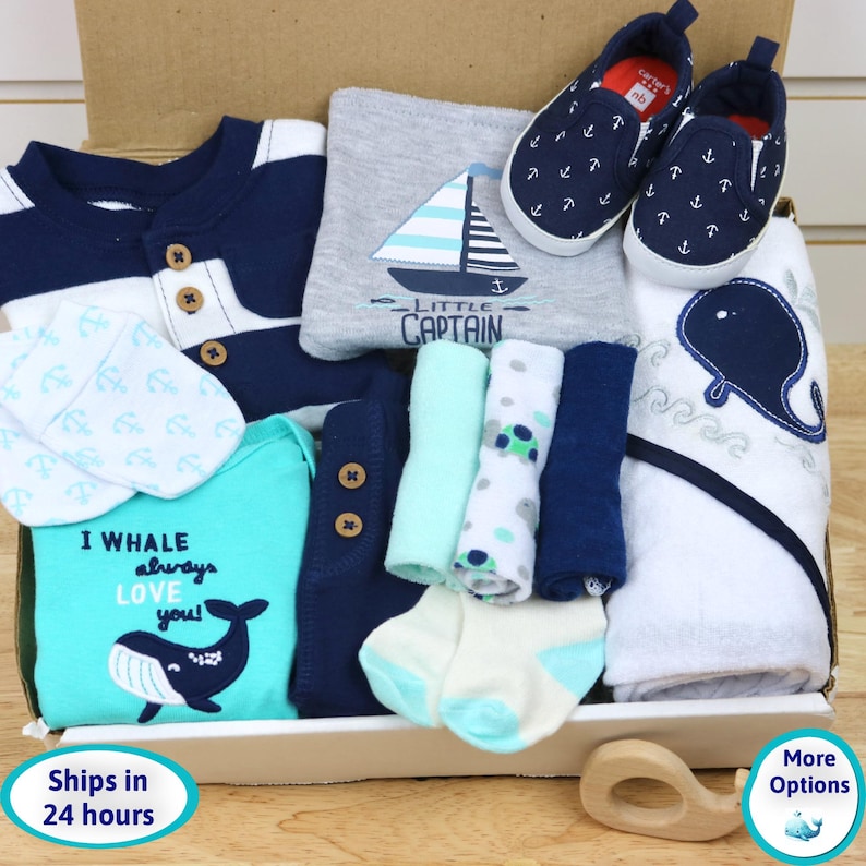 Designware Baby Whale Baby Gift Box, Newborn 0-3 Month Reborn and Silicone Doll ...