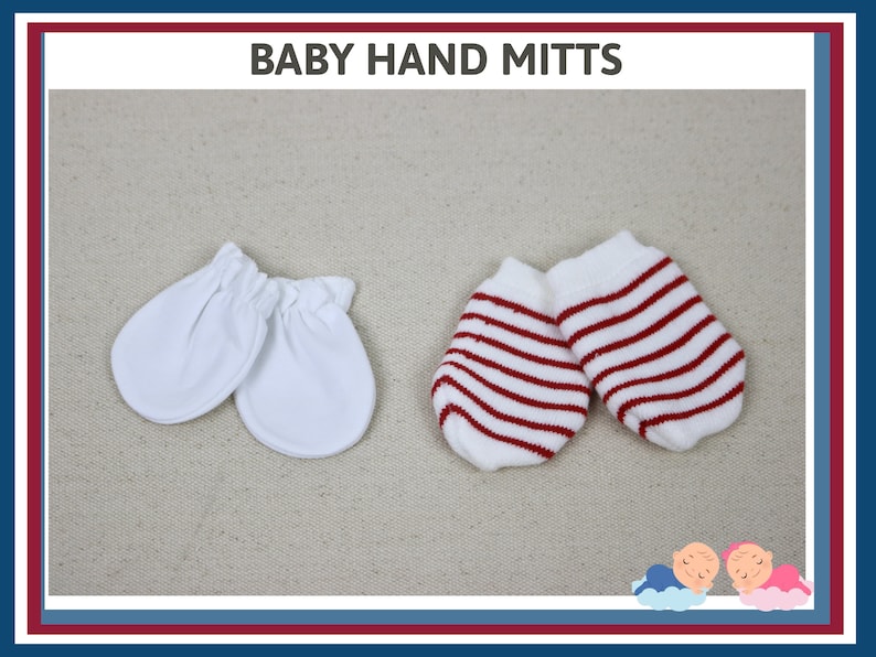 Newborn Hospital Baby Hats, ID Bands, Keepsake Gift, Reborn Doll Accessories 画像 9