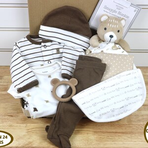 Teddy Bear Baby Gift Box, Newborn Clothes Set