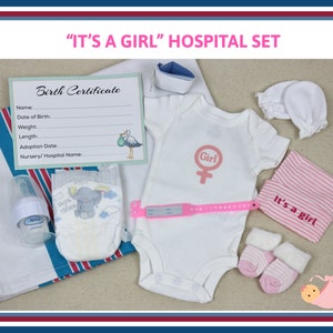 Hospital Sets for Reborn And Silicone Baby Dolls, Keepsake Gift, Home birth, Newborn Infant Clothes, Gender Reveal image 2