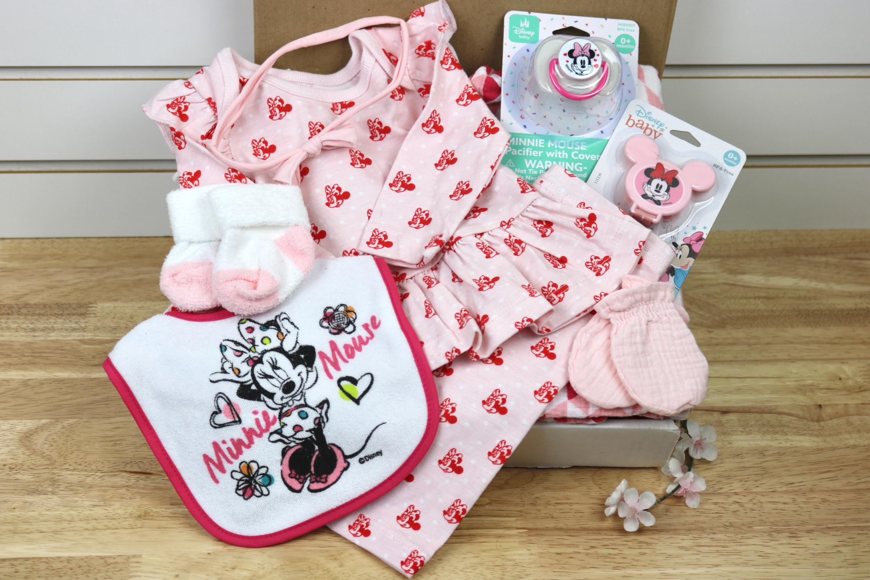 Minnie Mouse Baby Gift Box, Newborn Clothes & Accessories - Etsy