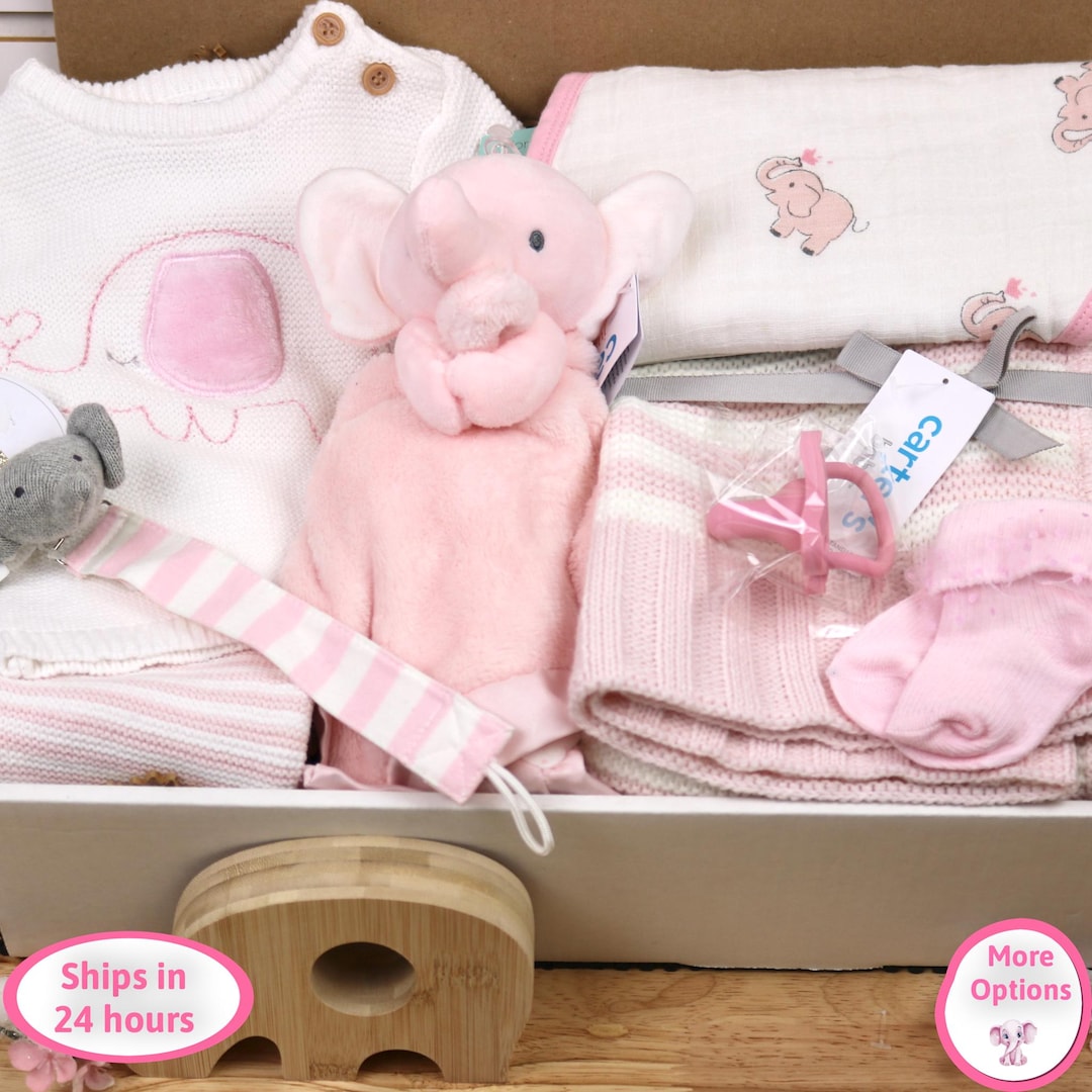 Elephant Baby Shower Gift Box Opening Newborn Infant Clothing Reborn ...