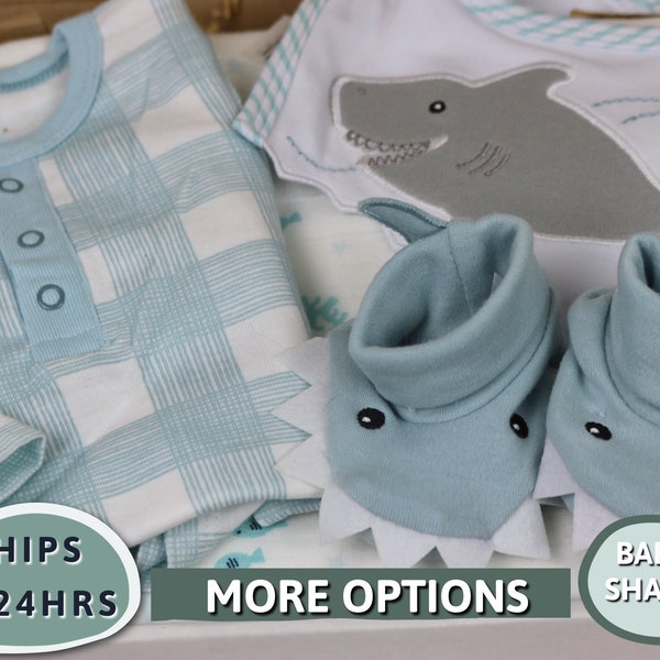 Baby Shower Gift Box Opening 0-3 Month Baby Boy Clothes Reborn Baby Dolls Reborn Accessories Baby Shark Clothes Cute Outfits Baby Gift
