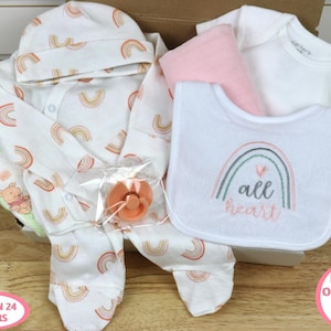 Reborn Baby Gift Set, Reborn Baby Gift Box, Reborn Doll Gift, Reborn Box Opening, Reborn Baby Girl Gift Box, Rainbow, Silicone Baby Dolls