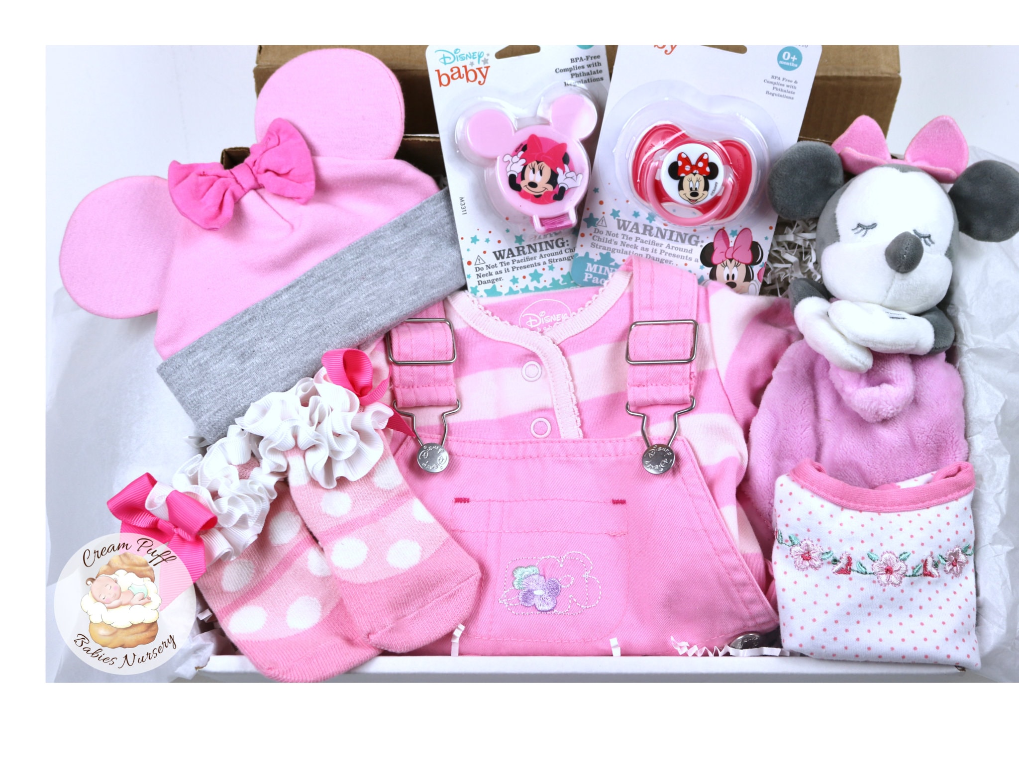 Minnie Mouse Baby Shower Gift Box, Newborn Clothes Set - Etsy display picture 3
