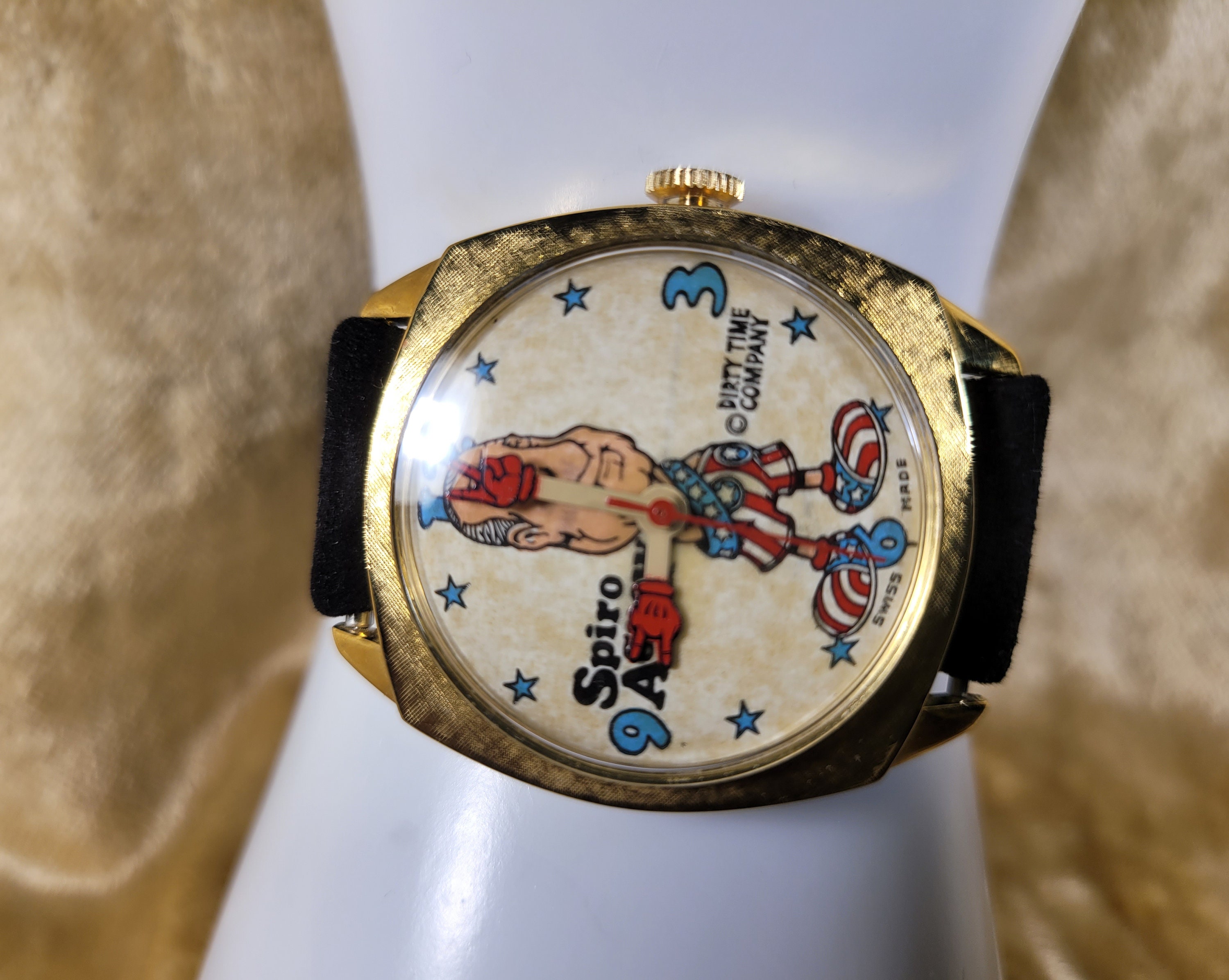 1969 VINTAGE Spiro Agnew Watch #13828 - Original Dirty Time
