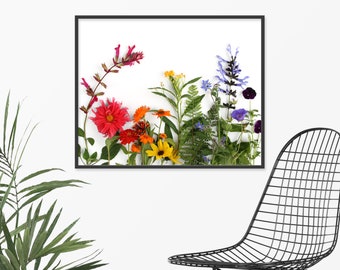 Floral Rainbow ~ Floral Collection 47 ~ Modern Nature Art ~ Wall Decor