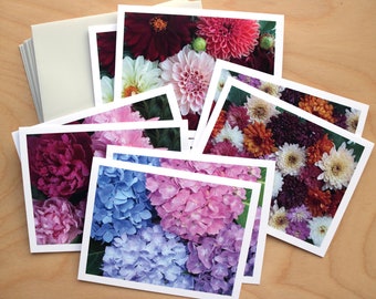 Floral Variety Card Pack ~ Stationery Set ~ Blank Floral Cards