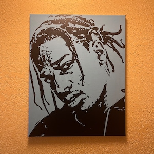 Handmade ASAP Rocky Canvas Wall Art