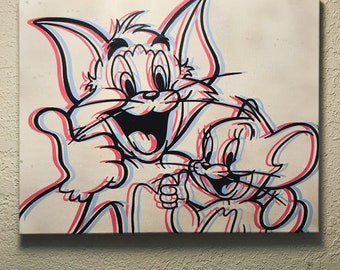Tom and Jerry! #painting #louisvuitton #tomandjerry #paintingtok