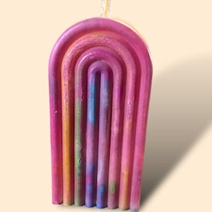Rainbow arch candle