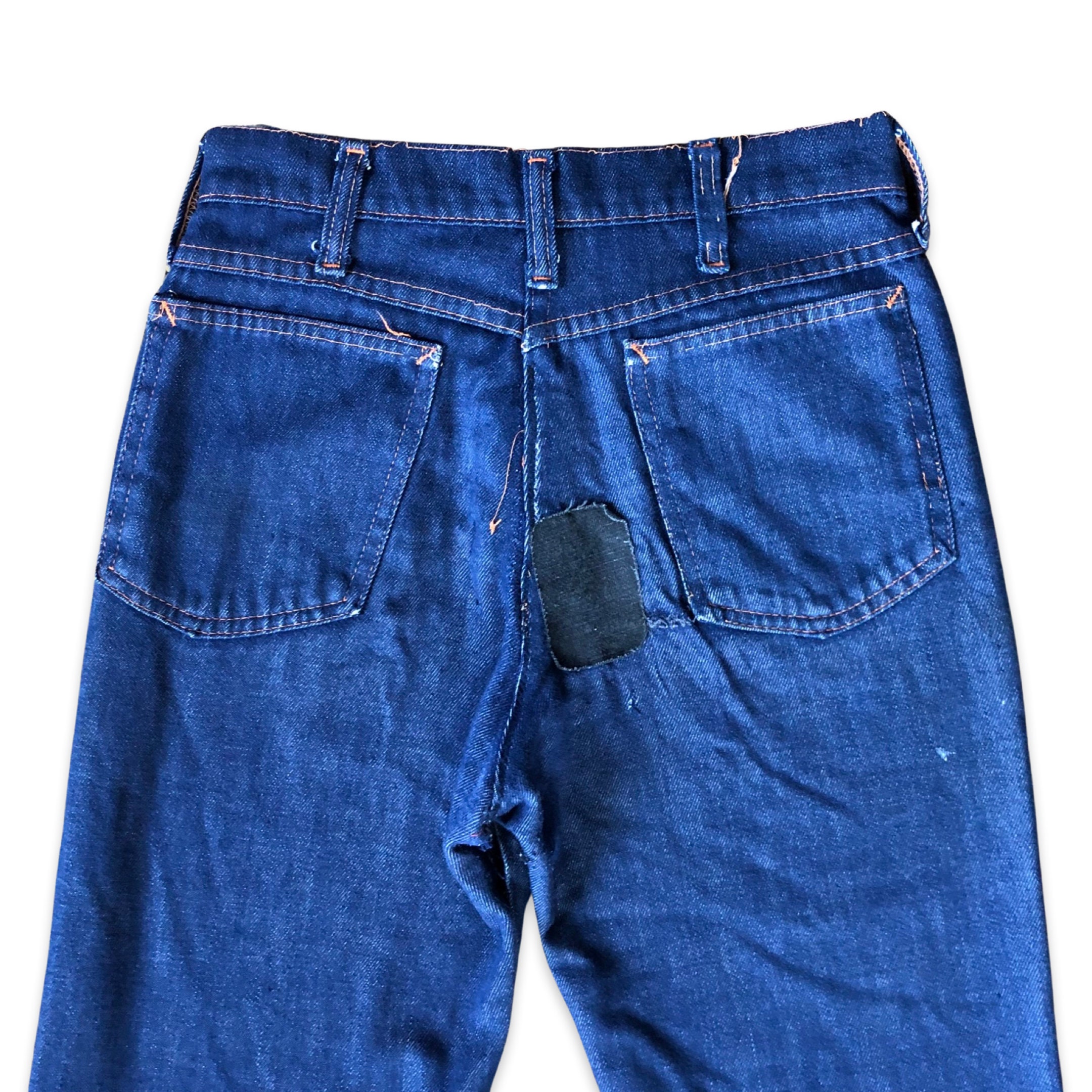 8years Vintage 60's/70's Dark Wash Denim Flared Jeans