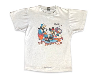 10+years kids vintage Disney Florida t-shirt ‘Just hangin’ out’ Goofy Mickey & Donald