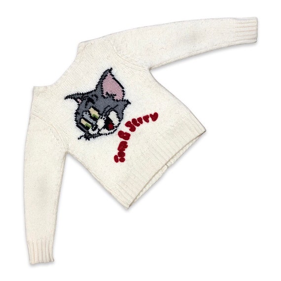 Vintage Kids Knit Tom \u0026 Jerry Cardigan 