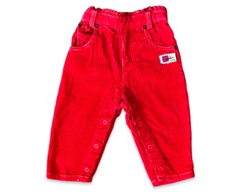 12mo red Crayola Girls thick corduroy pants 5pockets