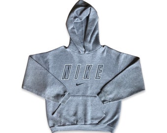 12-14years kids grey 90’s Nike hoodie with front pocket