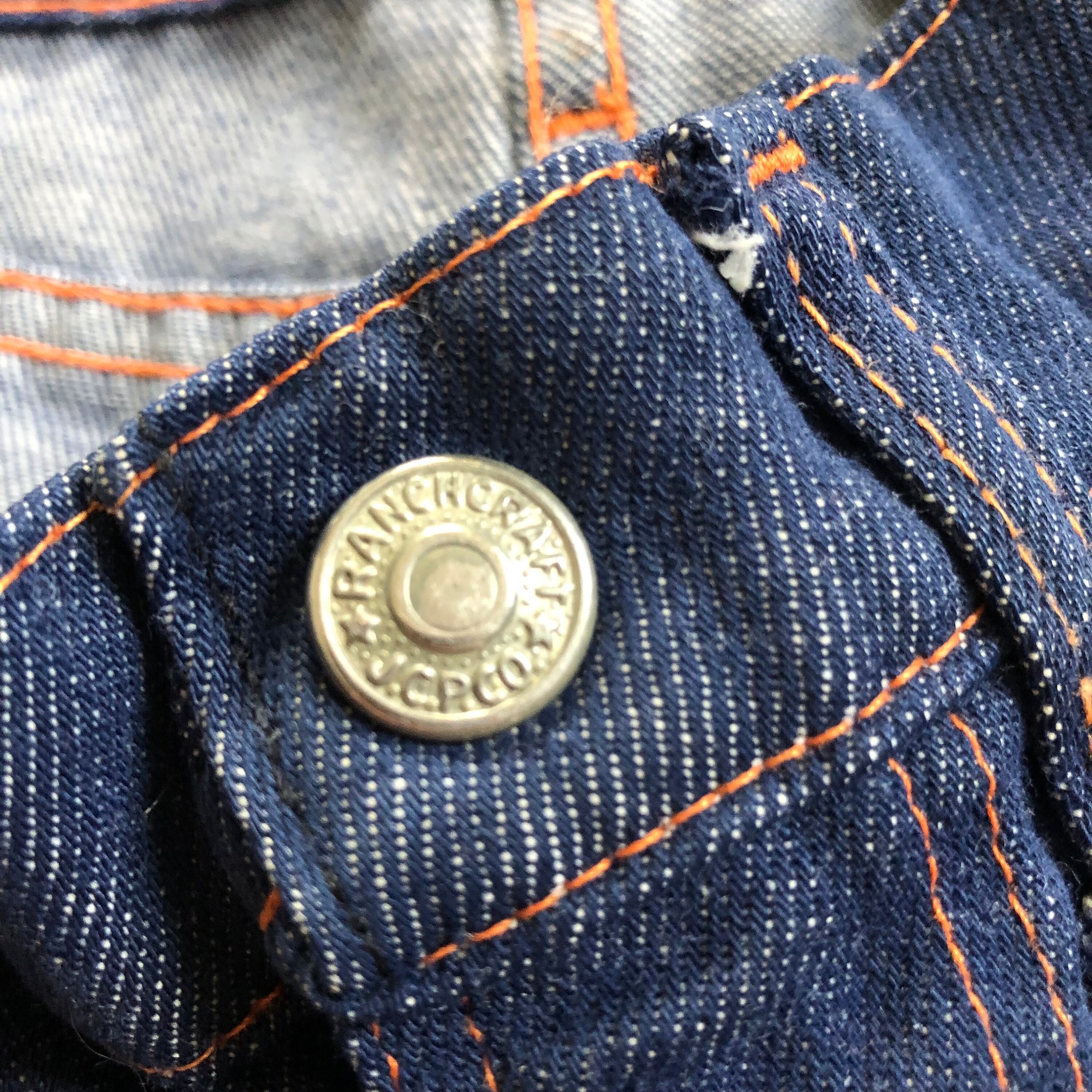 8years Vintage 60's/70's Dark Wash Denim Flared Jeans