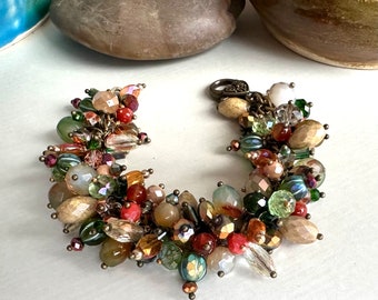 Funky Chunky Cluster Bracelet.