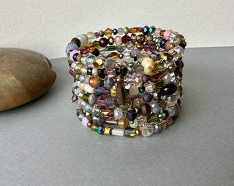 Bead Soup Cuff Bracelet