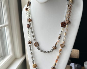 Nature’s Course Hand Knotted Bead Necklace