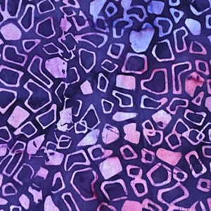 Batik, Batik Fabric, Batik by the Half Yard, Purple Batik, Purple fabric