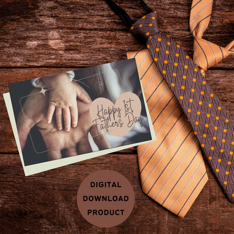 First Father's Day Card Printable, Father's Day Card Printable, Father ...