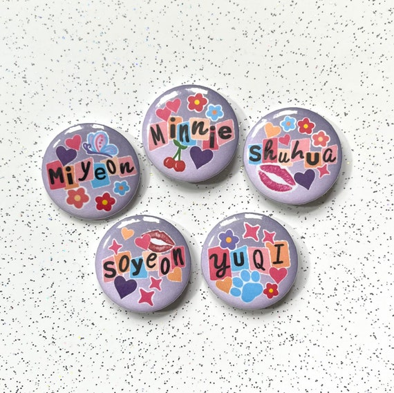 Kpop Bias Member Pin Badge Button Tour Concert Y2K - Etsy